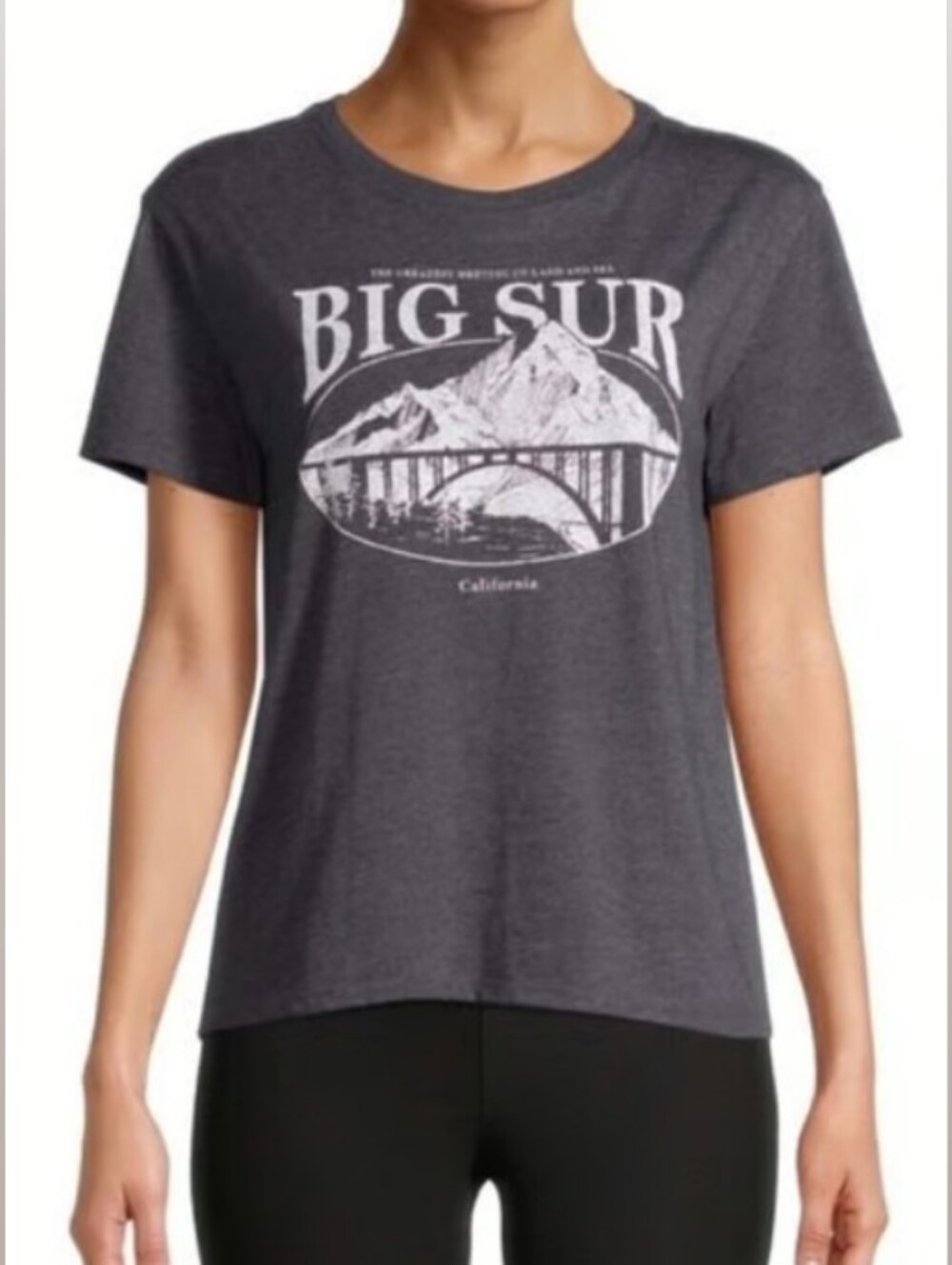 Retro Graphic Tee - Charcoal